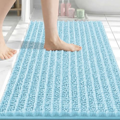 Arotive Bathroom Rugs Mat 34x21, Soft Absorbent Chenille Shaggy Bath Mat