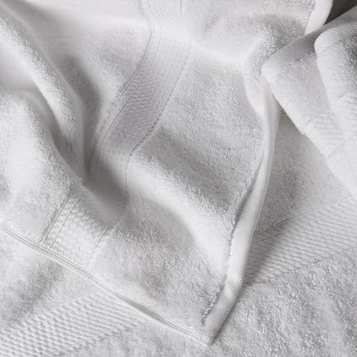 SUPERIOR Egyptian Cotton Ultra Plush & Absorbent, 6 Piece Set, White