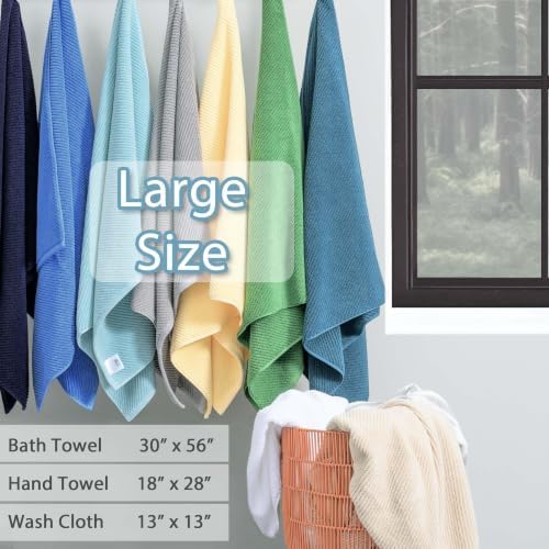 VOOVA & MOVAS 3PC Towel Set, 100% Cotton, Lemon Glow Yellow
