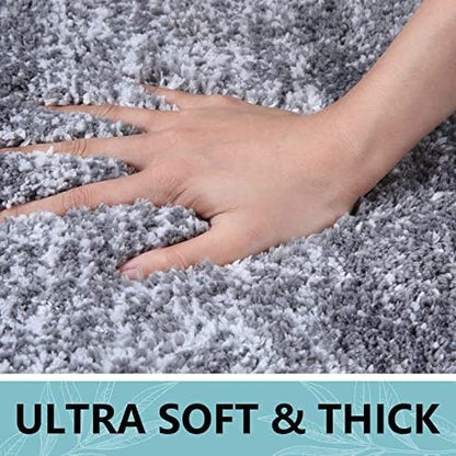 Arotive Microfiber Bathroom Rugs, Shaggy Soft Absorbent Bath Rug, 54x24