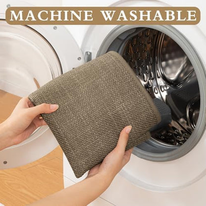 YIHOUSE Bathroom Rugs Thin Bath Mat Sets 5 Pieces Quick Dry,Brown