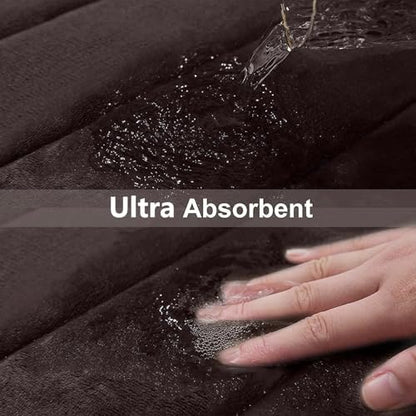Buganda Memory Foam Bath Mat 40 x 24, Ultra Soft Absorbent Bathroom Rugs