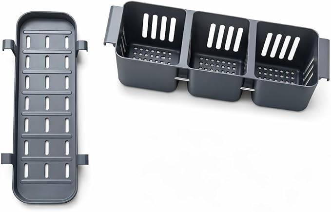 Expandable 304 Stainless Steel Roll Up Dish Drying Rack Over the Sink, Foldable Kichen Sink Drainer, Heat Resistant Space Saving Design