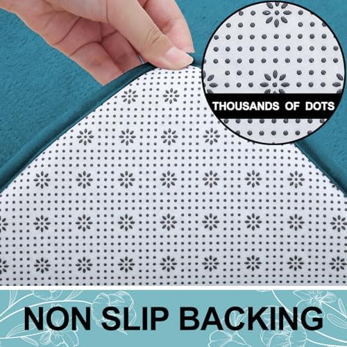 Smiry Memory Foam Bath Mat 24x16, Extra Soft and Absorbent Bathroom Rugs