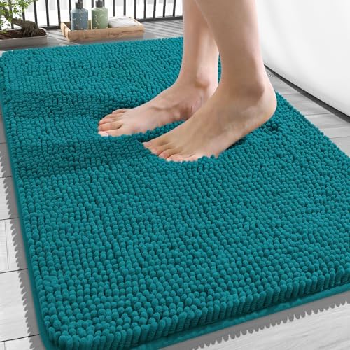 OLANLY Bathroom Rugs 34x21, Extra Soft Absorbent Chenille Bath Rugs