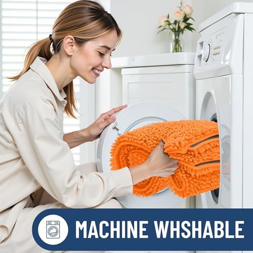 Smiry Bathroom Rugs 30X20, Luxury Chenille Extra Soft Absorbent Bath Mat
