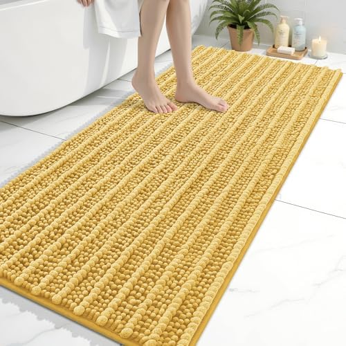 Arotive Bathroom Rugs Mat 54x24, Soft Absorbent Chenille Shaggy Bath Mat