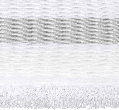 Izod - Fingertip Towels, Soft & Absorbent Cotton, Dorm Room Essentials, Striped Bathroom Decor, Set of 2 (Clubhouse Collection, Blue)