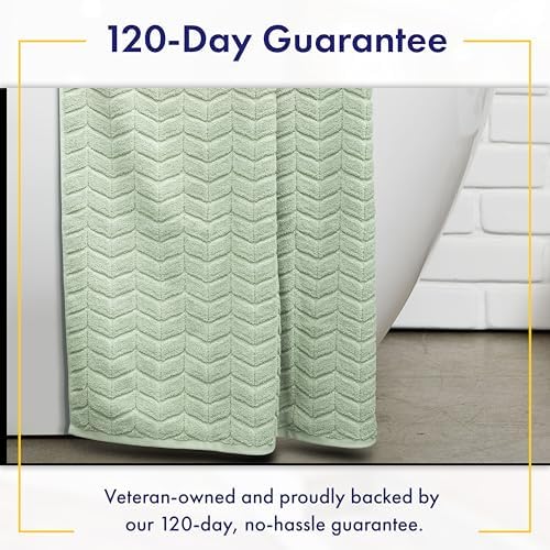 Alusa Home Ultra Soft & Stylish 700 GSM Luxury Bath Towels - 100% Zero-Twist, Long-Staple Cotton - Remarkably Absorbent & Quick Drying - 6 Piece Towel Set (Eucalyptus Green)