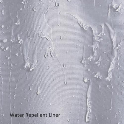 No Hook Shower Curtain Snap-in Fabric Replacement Liner Grey 71" W x 55" L