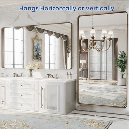WEER Bronze Bathroom Vanity Mirror 60X30 Inch