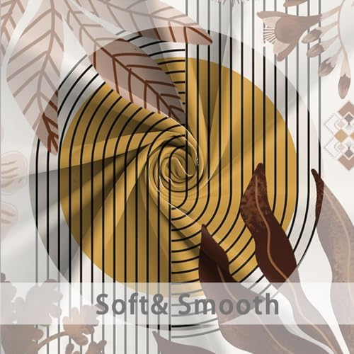 Boho Brown Shower Curtain for Bathroom 72x96 Inch