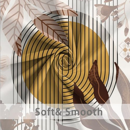 Boho Brown Shower Curtain for Bathroom 60x72 Inch