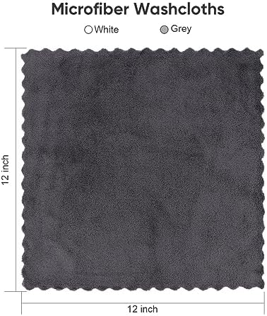 Orighty Washcloths 48 Pack, Ultra Soft Face Towels 12 x 12 inch