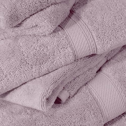 SUPERIOR Egyptian Cotton Ultra Plush & Absorbent, 12 Piece Set, Purple