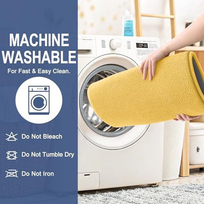 OLANLY Thick Memory Foam Bathroom Rugs 36x24, Absorbent Bath Mat, Yellow