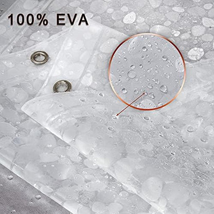 Bostofy Extra Long Shower Curtain Liner, Heavyweight Liner with Magnets and Rust-Proof Metal Grommets, Waterproof Shower Liner for Bathroom, 72' W x 78' H