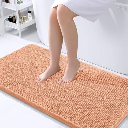 OLANLY Bathroom Runner Rugs 44x24, Extra Soft Absorbent Chenille Bath Rugs