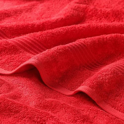 Superior Egyptian Cotton Face Towel/Washcloth Set, Small Towels for Home Bathroom, Master, Guest Bath, Decor Essentials, Quick Dry, Absorbent, Spa, Hotel, Resort, Adult, Kids, Set of 10, Red