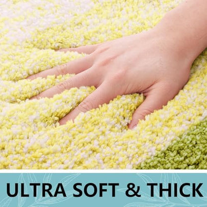 Arotive Microfiber Bathroom Rugs, Shaggy Soft Absorbent Bath Rug, 30x20