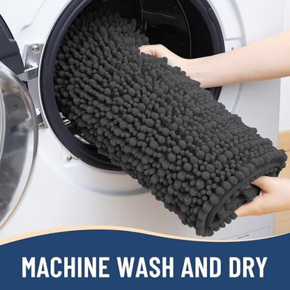 Arotive Round Bathroom Rugs 24x24, Soft Absorbent Chenille Shaggy Bath Mat