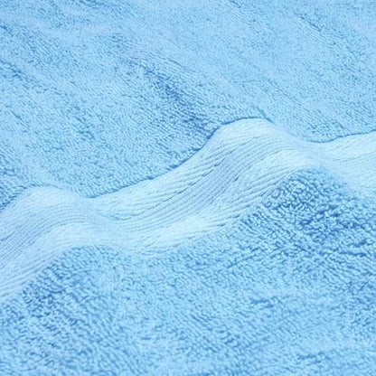 BOUTIQUO Ultra Soft 6-Piece Hand Towel Set 16x28-100% Ringspun Cotton - Durable & Highly Absorbent Hand Towels - Ideal for use in Bathroom, Kitchen, Gym, Spa & General Cleaning - Sky Blue