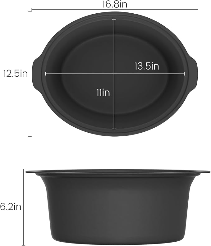 HOMECOOKIN Slow Cooker, Extra Large 10 Quart Programmable Slow Cookers with Timer, Dishwasher Safe Glass Lid & Crock, Kitchen Appliance for Families and Gatherings, Olive