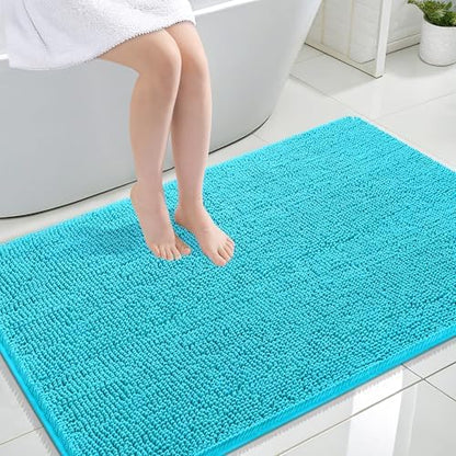 OLANLY Large Bathroom Rugs 44x32, Extra Soft Absorbent Chenille Bath Rugs