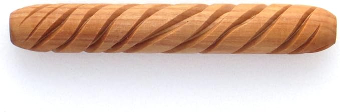 MKM Pottery Tools Wood Hand Rollers for Clay (HR-18 Zebra)