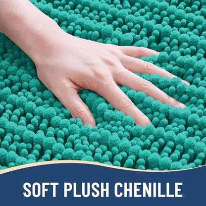 Arotive Bathroom Rugs Mat 30x20, Soft Absorbent Chenille Shaggy Bath Mat