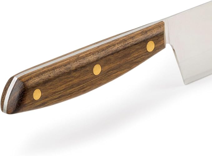 Arcos Usuaba Knife 7 Inch Stainless Steel. Japanese Kitchen Knife for Fish, Meat and Vegetables. Ovengkol Wood Handle 100% natural FSC and 175mm Blade. Series Nordika. Color Brown.