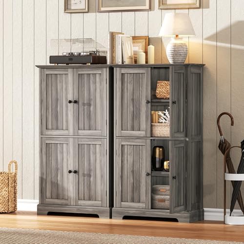 ChooChoo Bathroom Floor Cabinet with Adjustable Shelves