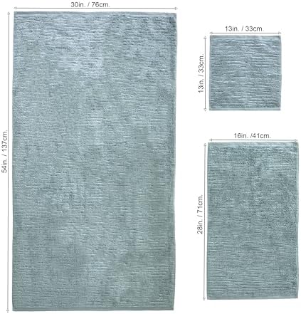SKL Home CloudSoft Bath Towel Set, 6-Piece, 100% Cotton Luxury, Teal