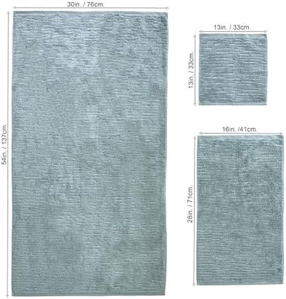 SKL Home CloudSoft Bath Towel Set, 6-Piece, 100% Cotton Luxury, Teal