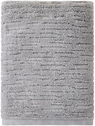 SKL Home CloudSoft Bath Towel, 100% Cotton Luxury, Gray