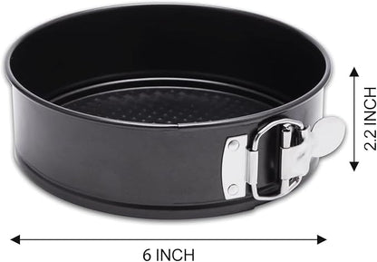 HIWARE 6 Inch Non-stick Springform Pan with Removable Bottom - Leakproof Cheesecake Pan, Compatible with 3 Qt Instant Pot