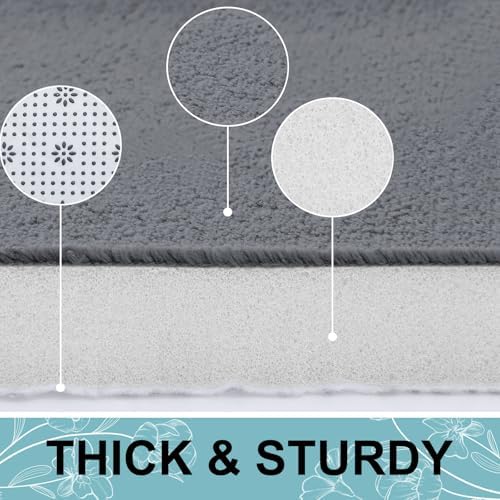 Smiry Memory Foam Bath Mat 36x24, Extra Soft and Absorbent Bathroom Rugs
