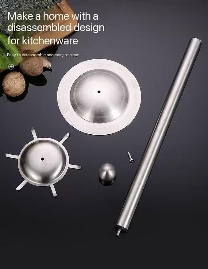 Premium 7-Piece Gold Kitchen Utensil Set with Stand, Stainless Steel Cooking Tools- Dishwasher Safe Ladle, Spoon, Spatula, Pasta Fork, Luxury Brass Kitchen Accessories for Home Chefs (silvery)