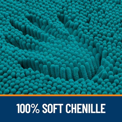 OLANLY Large Bathroom Rugs 70x46, Extra Soft Absorbent Chenille Bath Rugs