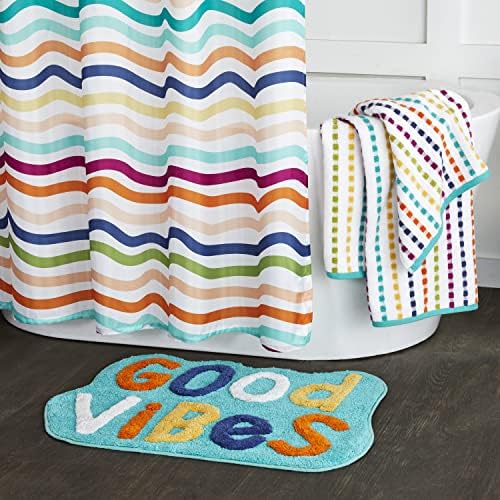 SKL Home Good Vibes Hand Towel Set-2pc, Premium 100% Cotton, Multi