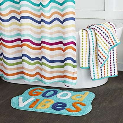 SKL Home Good Vibes Hand Towel Set-2pc, Premium 100% Cotton, Multi