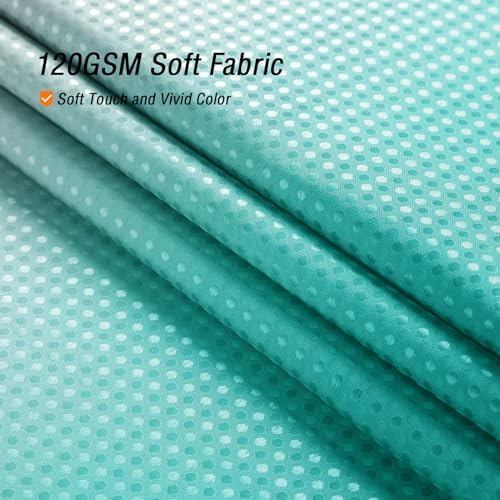 Gibelle Teal Grey Ombre Fabric Shower Curtain for Bath Decor, 72 x 72