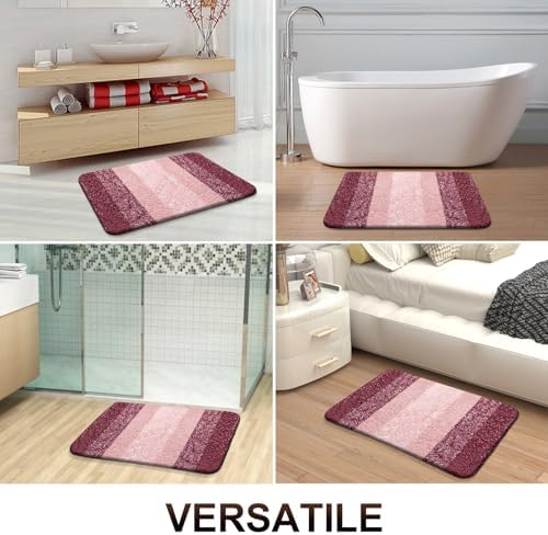 OLANLY Bathroom Rugs Mat 36x24, Extra Soft Absorbent Microfiber Bath Rugs