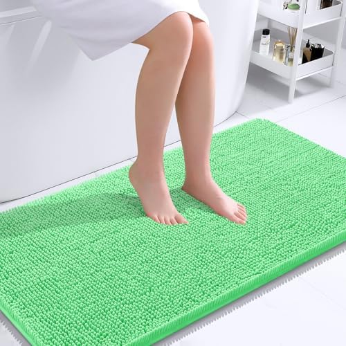 OLANLY Bathroom Runner Rugs 40x24, Extra Soft Absorbent Chenille Bath Rugs