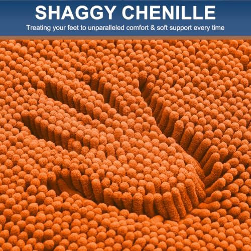Smiry Bathroom Rugs 30X20, Luxury Chenille Extra Soft Absorbent Bath Mat
