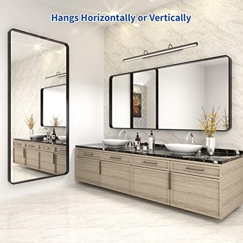 WEER Black Bathroom Vanity Mirror 72X32 Inch