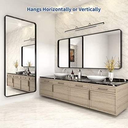 WEER Black Bathroom Vanity Mirror 72X32 Inch