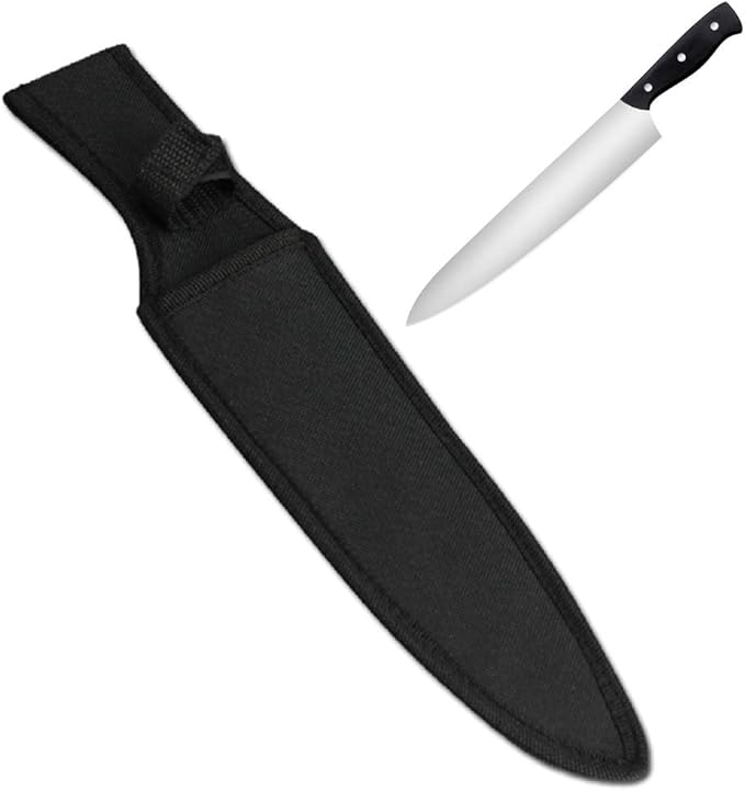 11"~12" Chef Knife Scabbard Sheath (Black Nylon)