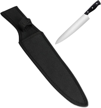 11"~12" Chef Knife Scabbard Sheath (Black Nylon)