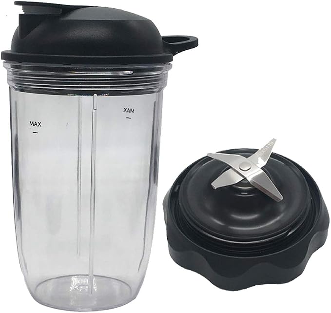 Blender Combo Easy Twist Extractor Blade with 2pcs Juicer personal jar 18oz cup with to go lid,Compatible with nutribullet Full-Size Blender Combo 1200W:NBF50500/NBF50500IN/NBF50500AK/NBF50500AW